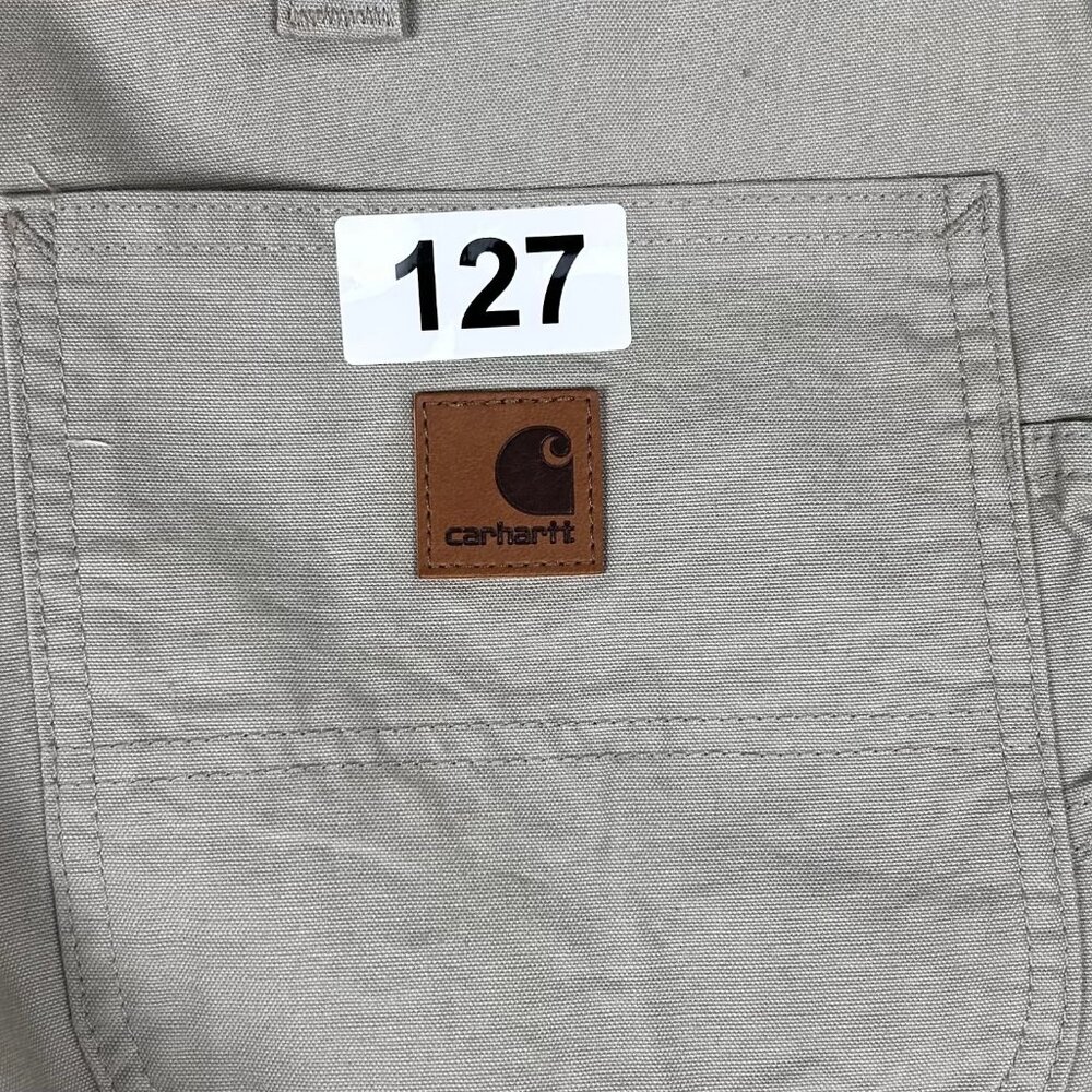 Carhartt Mens Cargo Pants 36x34 Tan Classic Carpenters Canvas Work Casual - Picture 10 of 12